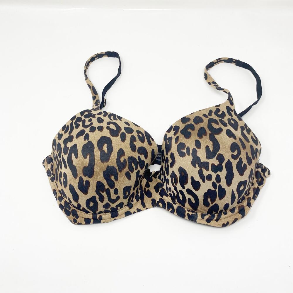 Soma Embraceable Full Coverage Bra in Leopard Print Size 32DD